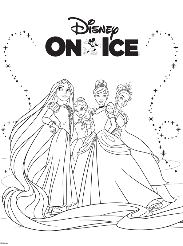 Kids-n-fun.com | Coloring page Disney on Ice Disney on Ice Princesses